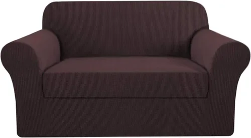 Miniatura 51 de H.VERSAILTEX Funda de Sofá de Alta Elasticidad de 2 Piezas Fundas de Sofá Elegante Funda/Protector de Muebles Suave con Tela de Patrón a Cuadros