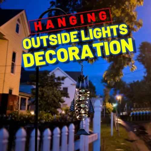 Miniatura 5 de HONGLAND Ofertas de patio, faroles solares impermeables para exteriores, paquete de 2 faroles de metal con luces LED blancas cálidas para jardín