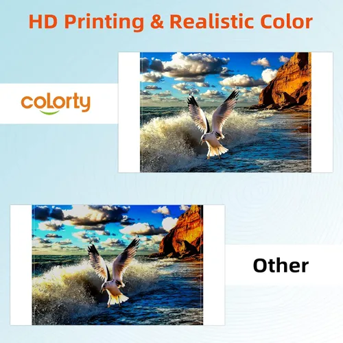 Miniatura 4 de COLORTY Paquete de 4 casetes de tinta a color de 4 x 6 compatibles con cartuchos de tinta Canon Selphy KP-108IN KP-36IN funciona para impresora