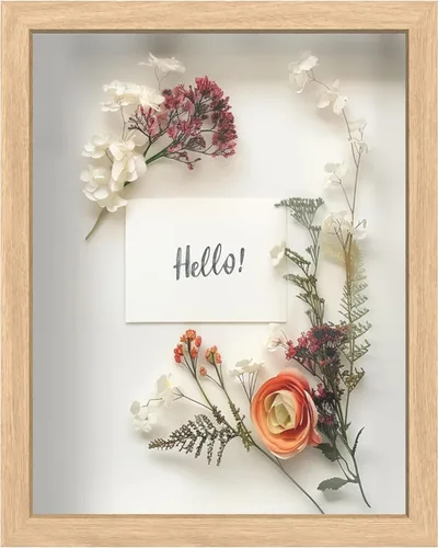 Miniatura 10 de FrameWorks Marco de Caja de Sombra de Madera Negra de 8" x 8" – Vitrina con Parte Trasera de Fieltro Suave, Caja de Memoria con Vidrio Templado