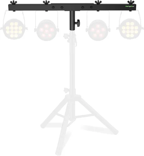 Barra en T de extensión para iluminación DJ, barra transversal de montaje para trípode de altavoz