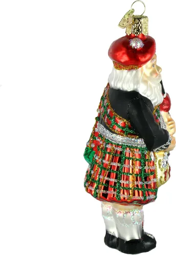 Miniatura 7 de Old World Christmas Adornos: Surtido de adornos de cristal soplado para árbol de Navidad, Santa de las Tierras Altas de 12.7 centímetros