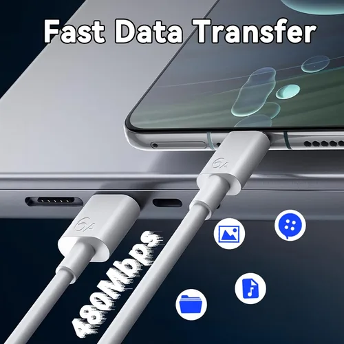 Miniatura 5 de Cable de carga rápida USB A a USB C, paquete de 5 unidades de 5 x 3.3 pies, cable de carga, transmisión de datos, compatible con iPhone 17/16/15