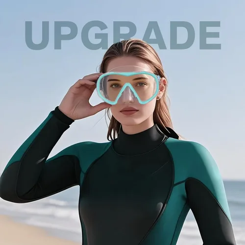 Miniatura 7 de Máscara de buceo para adultos – Máscara de natación antivaho, gafas de natación de visión amplia con cubierta para la nariz, gafas de esnórquel
