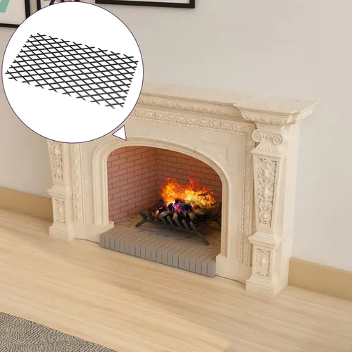 Miniatura 7 de Mxclimate Retenedor de brasas para rejilla de chimenea, evita que las brasas quemadas se caigan, accesorios de lugar de fuego para interiores