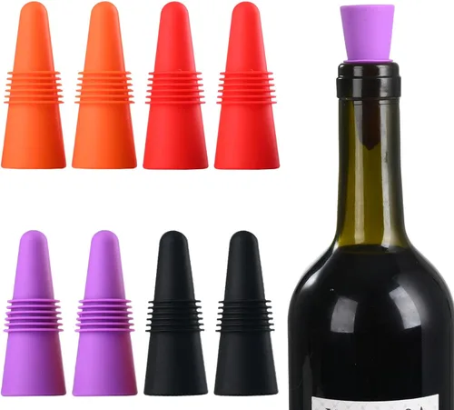 Miniatura 10 de Miicol Tapones de vino, tapón Prosecco, tapón de silicona para botella de vino, tapón de champán con sombrero de vaquero, accesorios de vino, regalo