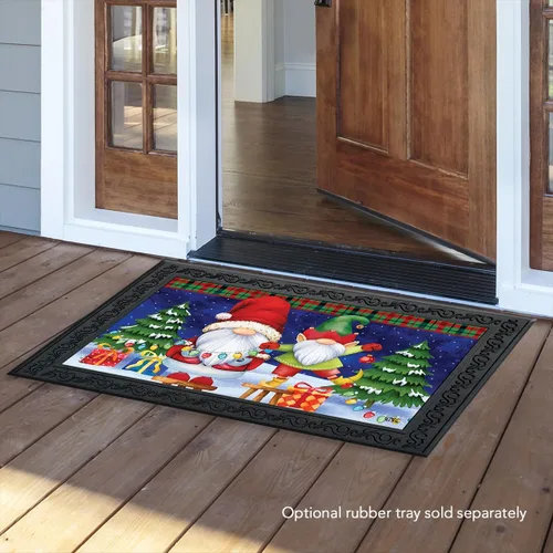 Briarwood Lane Felpudo de humor de gnomos navideños Navidad