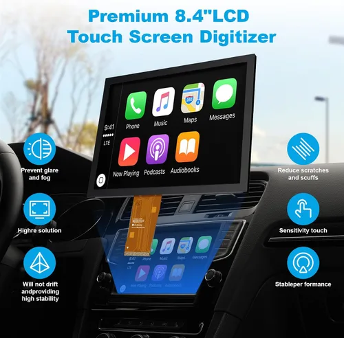Miniatura 3 de Reemplazo profesional de 8.4 pulgadas Uconnect 4C UAQ LCD Monitor pantalla táctil, navegación por radio, nuevo reemplazo OEM apto para Jeep Dodge