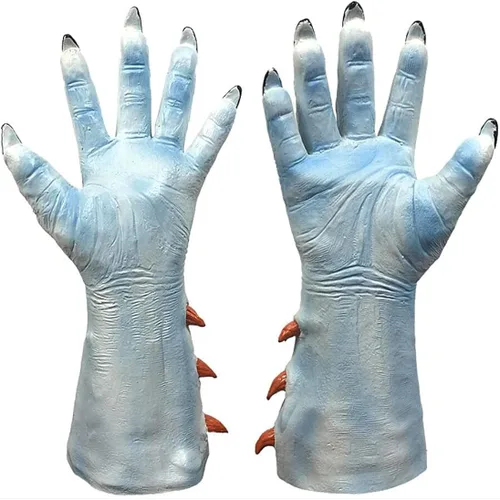 Guantes de mano de demonio horrible de Halloween para adultos y adolescentes, divertidos disfraces de fiesta, cosplay, accesorios de terror de diablo