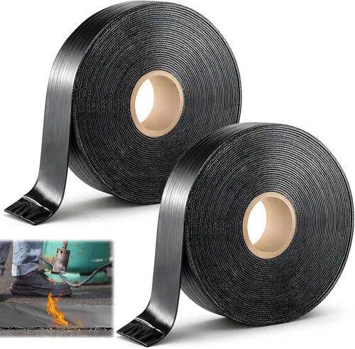 Miniatura 9 de Fabbay 2 rollos de cinta de relleno de grietas de asfalto para reparación de entradas y sellador de grietas para asfalto, estacionamiento, techo