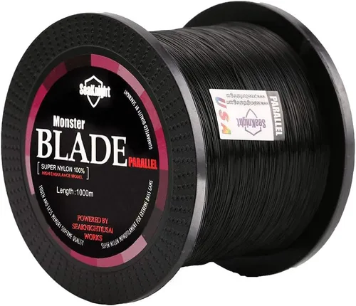 Línea de pesca monofilamento SeaKnight Blade, 547 yardas/1094 yardas de material japonés, alta resistencia a la abrasión, baja ductilidad y memoria,