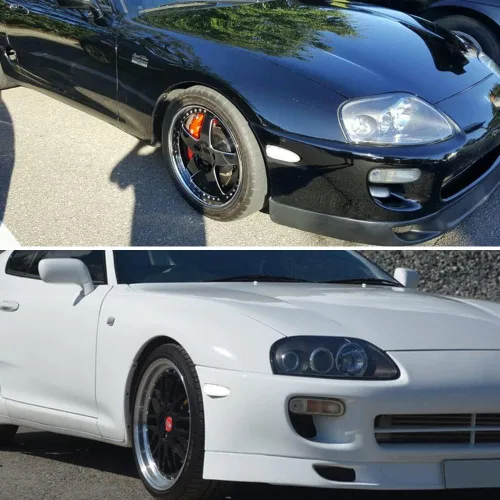 Miniatura 9 de Lámpara LED blanca de lente transparente compatible con Toyota SUPRA MK.4 1997 1998 y Toyota Celica 2000-2005 Luz de marcador lateral de Lente