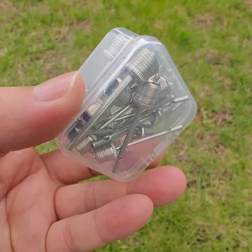 Miniatura 3 de Bomba de inflado de pelotas deportivas con 5 agujas (pin), bomba de aire manual portátil de doble acción con pinzas para inflar balón de fútbol