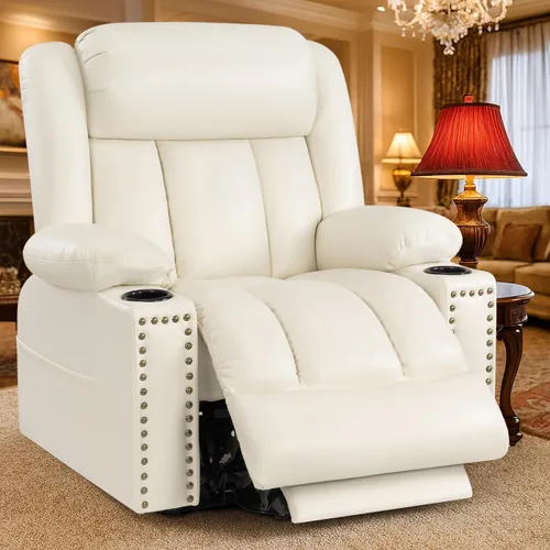 Silla reclinable de elevación de gran potencia de triple motor para personas mayores con calor y masaje, sillas de elevación reclinables para