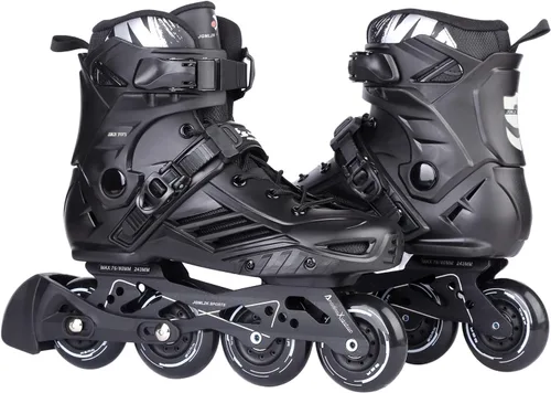 Patines en línea, patines de alto rendimiento con forro lavable para hombres, mujeres, adultos principiantes Negro