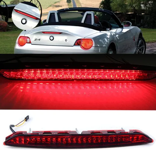 Tercera Luz de Freno de Parada de Repuesto para BMW E85 Z4 2003-2008, Lámpara Trasera de Freno de Parada de Cola Luz Roja Lente Transparente Rojo