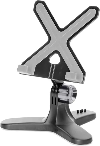 Miniatura 9 de WeatherTech Soporte para tablet (negro/gris) con pomos negros para tablet, soporte para tablet para escritorio, mesa o encimera de cocina, soporte