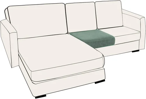 Miniatura 87 de UNBBRRL Fundas de cojín de asiento para sofá, elásticas, funda de cojín individual para sofá, fundas de cojín para sofá, fundas de héroe protegen