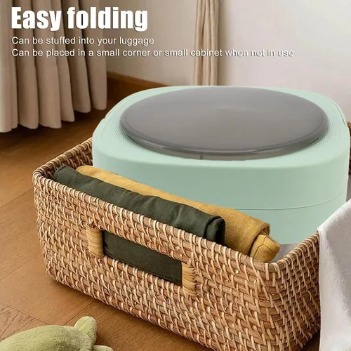 Miniatura 3 de Lavadora portátil, mini lavadora plegable de 6.5 litros, drenaje automático, lavadora compacta para ropa de bebé, ropa interior, calcetines