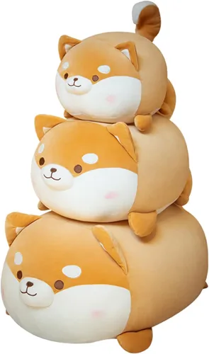 Miniatura 9 de Lindos y suaves animales de peluche para perros Shiba Inu, juguetes de peluche para perros Shiba Inu, almohada de peluche para perros Shiba Inu