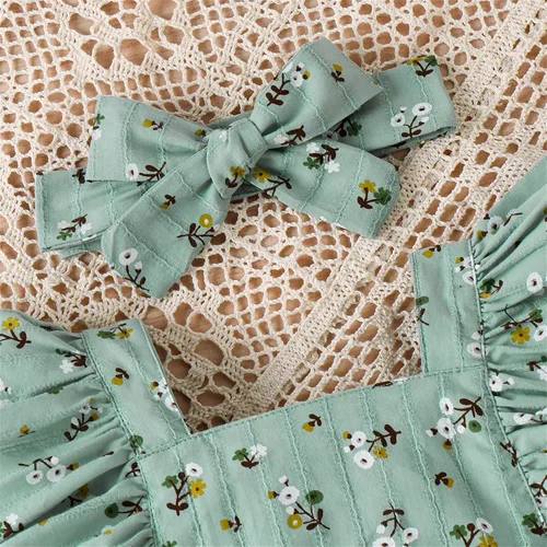 Miniatura 3 de PATPAT Conjunto de 2 piezas de ropa para bebé recién nacido, tela crepé con estampado de margaritas, 100% algodón