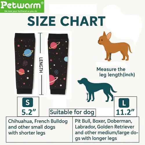 Miniatura 2 de PetWarm Juego de 4 fundas de recuperación para perros, funda para patas de perro, ideal para comodidad y apoyo durante la recuperación de mascotas