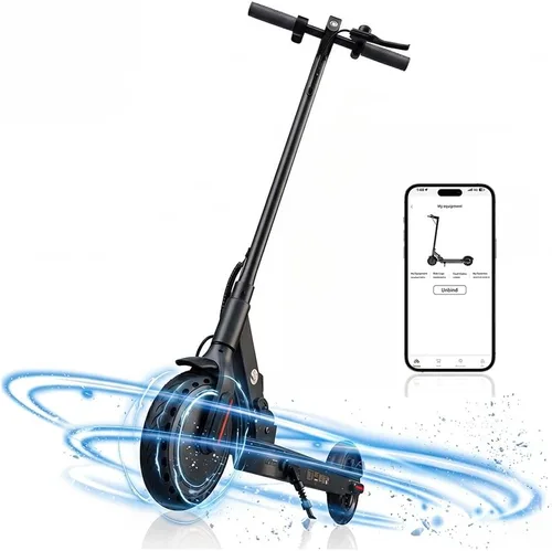 Miniatura 10 de Patinetes eléctricos – Scooter eléctrico para adultos, motor de 1200 W/1000 W/500 W, velocidad máxima de 28/25/21/18 MPH, neumáticos de 10