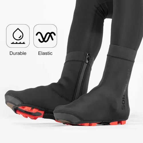 Miniatura 6 de ROCKBROS Fundas para Zapatos de Ciclismo, Calentadores de Zapatos para Bicicleta, Resistente al Agua y al Viento, Sobrezapatos para Bicicleta