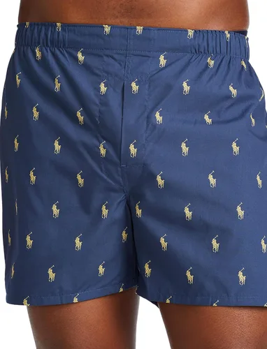 Miniatura 6 de POLO RALPH LAUREN Boxers tejidos de algodón de ajuste clásico para hombre paquete de 3 Multi