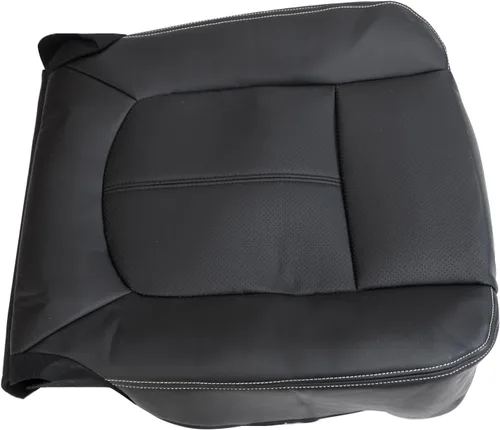 Miniatura 4 de Priprilod Funda de Asiento de Reemplazo de Cuero Negro Perforado para el Lado del Conductor Compatible con Ford F250 F350 F450 F550 Lariat 2011 2012