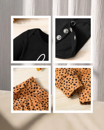 Miniatura 6 de KANGKANG Ropa de bebé recién nacida Hi I'm New Here, traje para recién nacido, mameluco para bebé, pantalones florales, lindos trajes de bebé niña