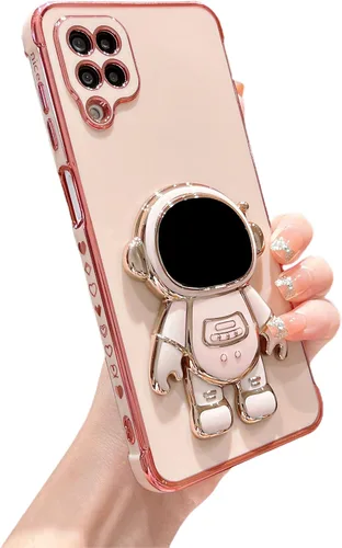 Miniatura 42 de phylla Funda de teléfono para Samsung Galaxy S22 Ultra de 6.8 pulgadas, funda de teléfono con soporte de astronauta chapado de lujo con bonito
