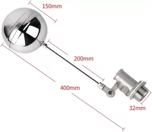 Miniatura 2 de Stainless Steel Floating Ball Valve, Adjustable Floating Ball Valve Water Level Controller For Water Tank Towers, 1pcs(1inch)