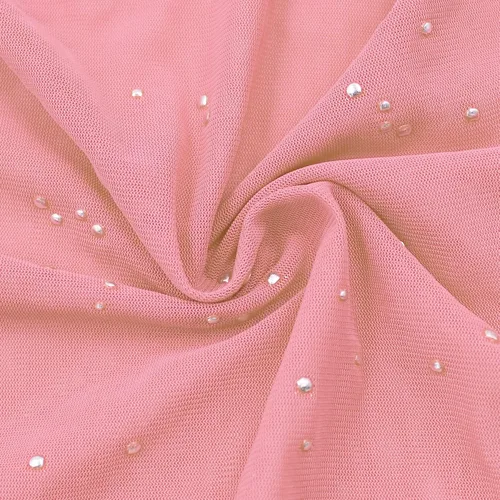 Miniatura 4 de Pantalones brillantes de malla transparente para mujer, acampanados, de cintura alta, acampanados, para fiestas y festivales de baile