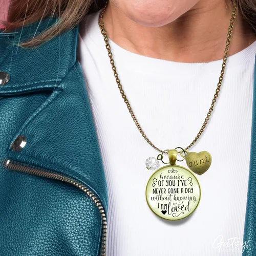 Miniatura 32 de Gutsy Goodness Faith He Cares - Collares hechos a mano con mensaje para mujer cristiana