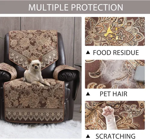 Miniatura 5 de Fundas para sillas reclinables, antideslizantes, impermeables, grandes, para sillón reclinable de cuero, fundas para sillas reclinables eléctricas
