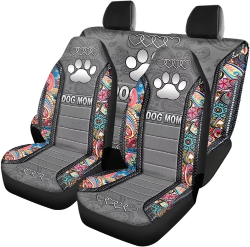 Miniatura 26 de Howilath 250 USA Anniversary - Juego de 4 fundas de asiento de automóvil de ajuste universal para asientos delanteros y traseros para uso en todas