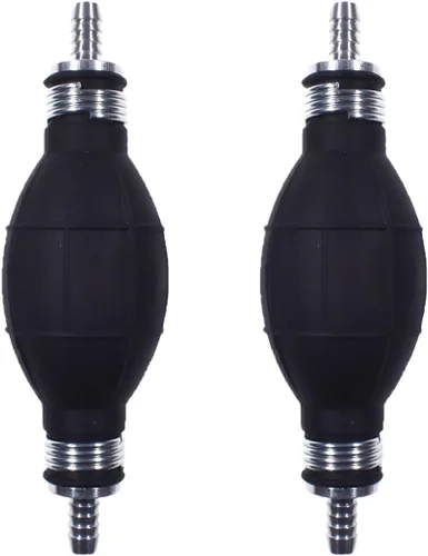 Miniatura 3 de 0.315 in 5/16 "Bombilla de cebador negro de goma bomba de combustible manguera de mano imprimación gasolina gasolina diesel bomba para barcos