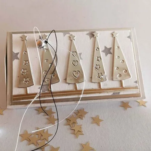 Miniatura 12 de Mvchifay Troqueles de corte Happy Birthday Plantillas de metal para álbumes de recortes, herramienta de bricolaje para hacer tarjetas de papel en 6