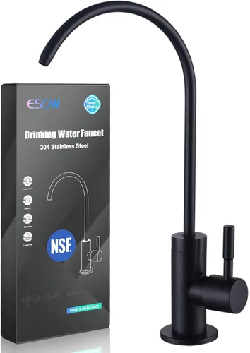 Miniatura 9 de ESOW Grifo de filtro de agua de cocina, grifo de agua potable 100% sin plomo, se adapta a la mayoría de unidades de ósmosis inversa o sistema