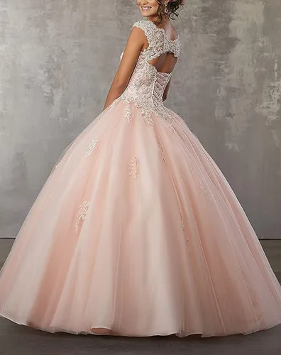 Miniatura 2 de QXMYOO Vestido de fiesta de quinceañera, vestido de princesa para adolescentes