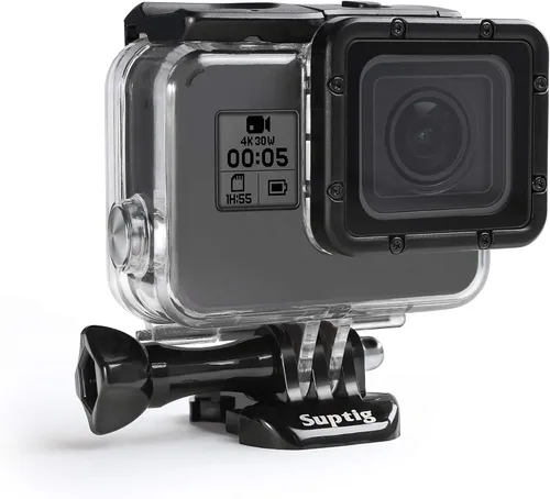 Suptig Funda impermeable, funda de buceo para GoPro Hero 7 Negro, Hero 6, Hero 5 y cámara de acción 2018 impermeable 147 pies (147.6 ft)