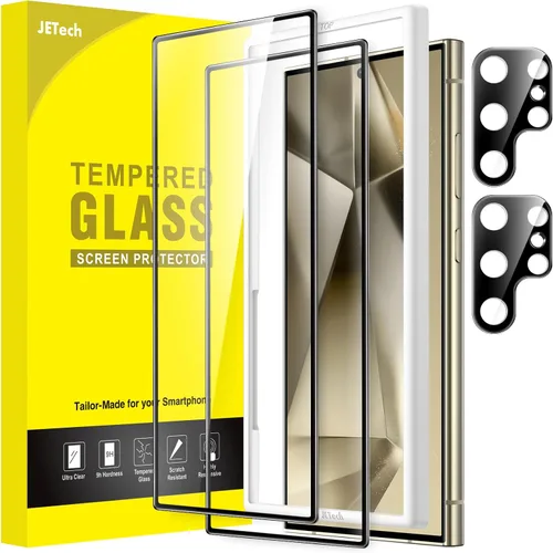 Miniatura 25 de JETech - Protector de pantalla para Samsung Galaxy S20 FE de 6.5 pulgadas con protector de lente de cámara, película de vidrio templado, compatible