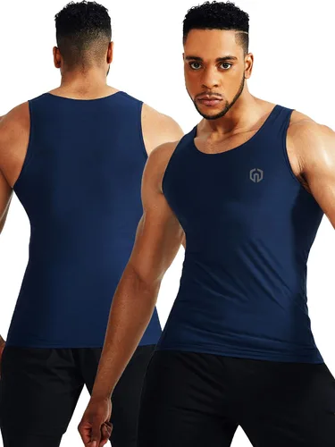 Miniatura 6 de NELEUS Paquete de 3 camisetas de compresión de ajuste seco para hombre