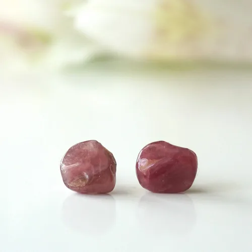 Miniatura 19 de Pendientes de tuerca de cristal de piedra natal aleternativa para mujer y hombre
