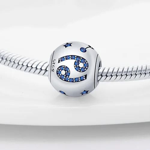 Miniatura 17 de Pandach 12 dijes de cumpleaños con signo del zodiaco de plata de ley 925 con piedra natal para mujer, pulsera, collar, pulsera, regalo para mujeres