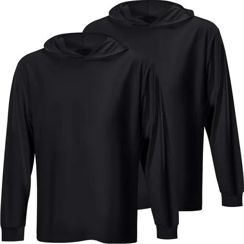Miniatura 19 de ProtectX Sudadera ligera de manga larga con protección solar de alta visibilidad, UPF 50+ de secado rápido, camisa SPF UV, ropa activa