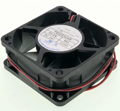 Miniatura 3 de para F6025X24B DC 24V 0.250A 60X60X25MM Ventilador de enfriamiento de 2 hilos, ventilador de enfriamiento inversor