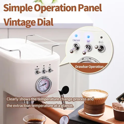 Miniatura 6 de Cafetera de espresso, capuchino y café con leche Máquina automática de café en cápsulas Espumador automático de leche Máquina de café espresso