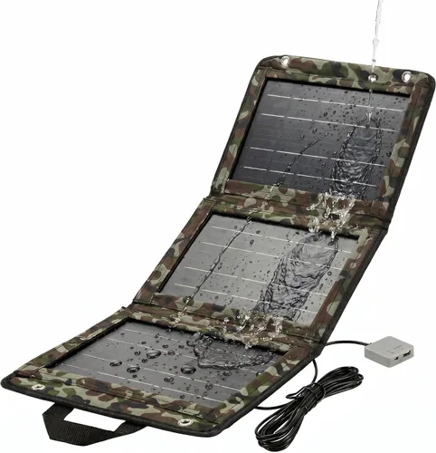 Cargador de panel solar portátil de 28 W, cargador solar plegable con doble salida USB, panel solar ETFE ligero para camping, senderismo, mochilero,